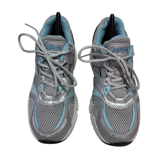 Apex Women's Boss Runner Active Shoe - X-Last - Silver/Sea Blue size 9 X-wide - Picture 2 of 11
